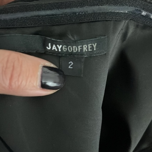 Jay Godfrey Black Viola Open Back Strapless Stretch Mini Party Dress 2 - Picture 7 of 8